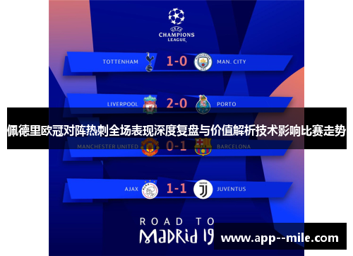 佩德里欧冠对阵热刺全场表现深度复盘与价值解析技术影响比赛走势